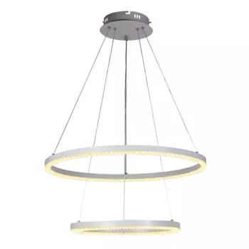 Подвесная диммируемая люстра с пультом ДУ Profit Light 6037/2 WHT 116W