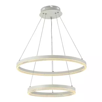 Подвесная диммируемая люстра с пультом ДУ Profit Light 6083/2 WHT 112W