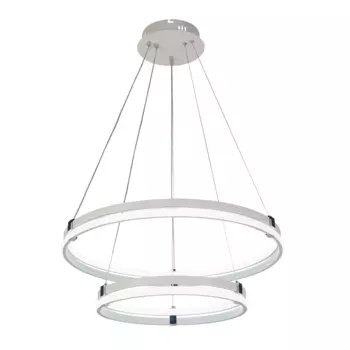 Подвесная диммируемая люстра с пультом ДУ Profit Light 6038/2 WHT+CHR 226W