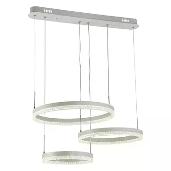 Подвесная диммируемая люстра с пультом ДУ Profit Light 6087/3A WHT 132W