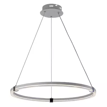 Подвесная диммируемая люстра с пультом ДУ Profit Light 6097/1 WHT+CHR 68W