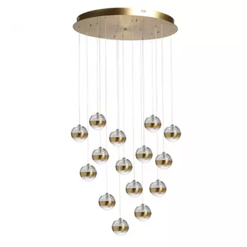 Подвесная диммируемая люстра с пультом ДУ De Markt Капелия 730010915