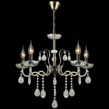 Подвесная хрустальная люстра Reluce 03804-0.4-05 AB+BK (1424992)