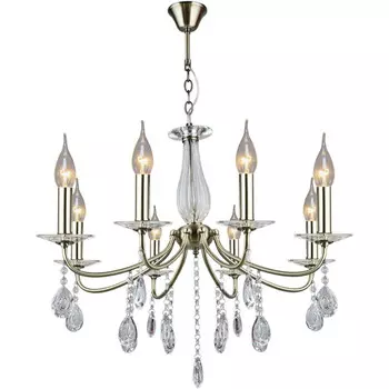 Подвесная хрустальная люстра Reluce 03953-0.4-08 AB (1425079)