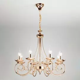 Подвесная люстра 22404/8 золото ЕВРОСВЕТ