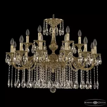 Подвесная люстра Bohemia Ivele Crystal Verona 72101/12+6/300 A G