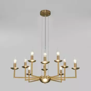 Подвесная люстра Cariso Eurosvet 60150/10 латунь