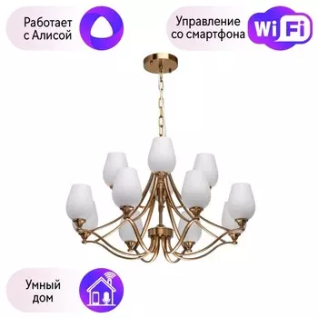 Подвесная люстра Chiaro Палермо с поддержкой Алиса 386016812-A