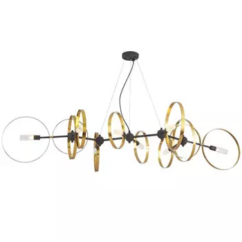 Подвесная люстра Crystal Lux Armonica SP8 Black/Brass V2