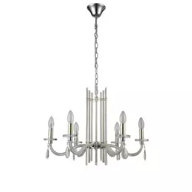 Подвесная люстра Crystal Lux AURELIO SP6 GOLD+CHROME/TRANSPARENT