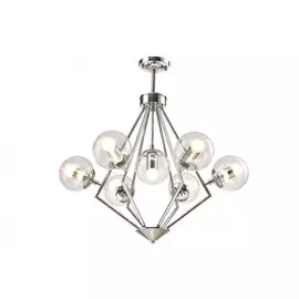 Подвесная люстра Crystal Lux FABRICIO SP7 CHROME/TRANSPARENTE