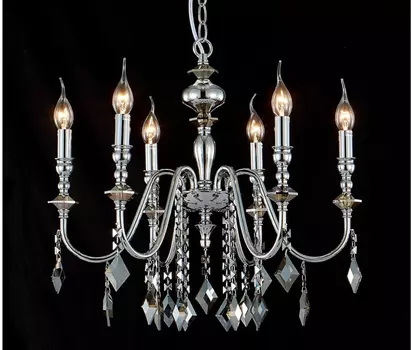 Подвесная люстра Crystal Lux Mercedes SP6 CHROME/SMOKE (0950/306)