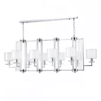 Подвесная люстра Crystal Lux Nicolas SP10 L1300 Nickel/White