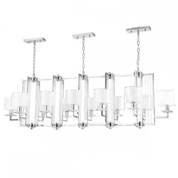 Подвесная люстра Crystal Lux Nicolas SP12 L1600 Nickel/White