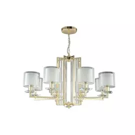 Подвесная люстра Crystal Lux NICOLAS SP-PL8 GOLD/WHITE