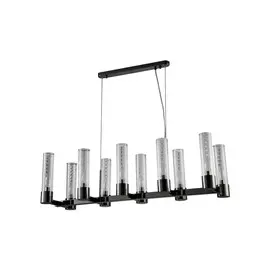 Подвесная люстра Crystal Lux OTONO SP10 L980 BLACK CHROMIUM/TRANSPARENTE