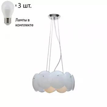 Подвесная люстра Crystal Lux с лампочками Omega SP3+Lamps E27 P45