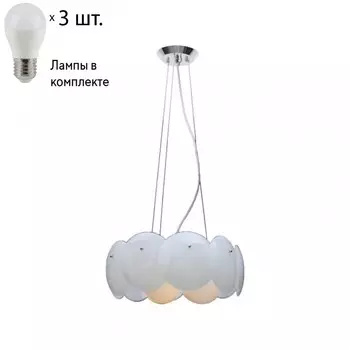 Подвесная люстра Crystal Lux с лампочками Omega SP3+Lamps E27 P45