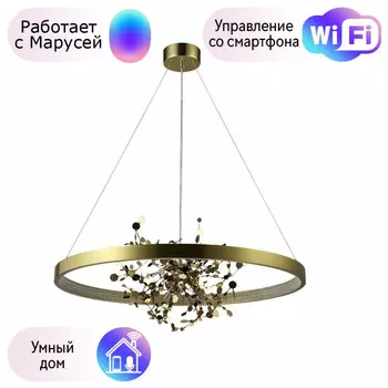 Подвесная люстра Crystal Lux с поддержкой Маруся GARDEN SPLED+4 D800 GOLD-М