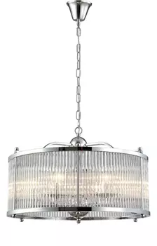 Подвесная люстра Crystal Lux TADEO SP6 D600 CHROME/TRANSPARENTE