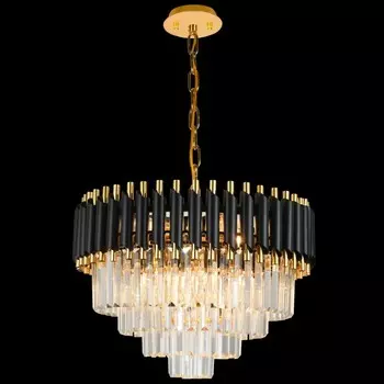 Подвесная люстра Diamonds Natali Kovaltseva DARIAN 76017/10C GOLD BLACK