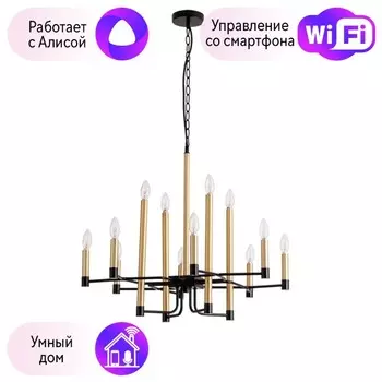 Подвесная люстра Divinare Lokki с поддержкой Алиса 2543/04 LM-12-A