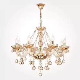 Подвесная люстра Eurosvet 10052/8 золото/тонированный хрусталь Strotskis