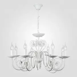 Подвесная люстра Eurosvet 60018/8 белый с золотом