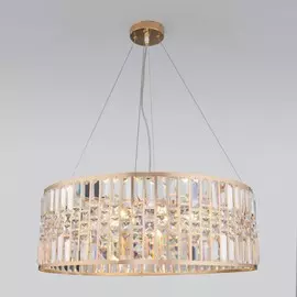 Подвесная люстра Eurosvet Lory 10116/8 золото/прозрачный хрусталь Strotskis (a050445)