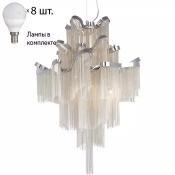 Подвесная люстра Favourite Multivello с лампочками 1156-8P+Lamps E14 P45