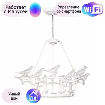 Подвесная люстра Favourite Pajaritos с поддержкой Маруся 1751-6P-М