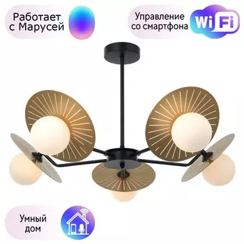 Подвесная люстра Favourite Sonnenblume с поддержкой Маруся 2356-5P-М