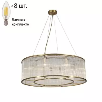 Подвесная люстра Favourite Wonderland с лампочками 2907-8P+Lamps E14 Свеча