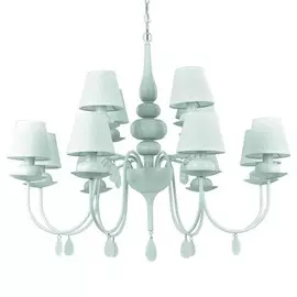 Подвесная люстра Ideal Lux Blanche SP12 Bianco