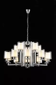 Подвесная люстра iLamp King RM6201-10+5 CR+CL