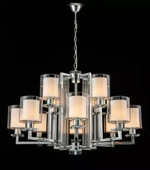 Подвесная люстра iLamp King RM6201-8+4 CR+CL