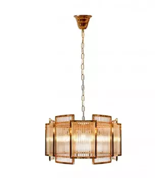 Подвесная люстра iLamp Tribeca MD0276-6A GOLD+CLEAR