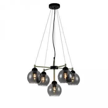 Подвесная люстра Indigo Grappoli 11029/5P Black