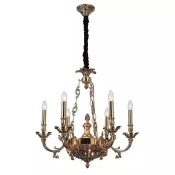 Подвесная люстра Lucia Tucci Firenze 1781.6.2 Antique Gold