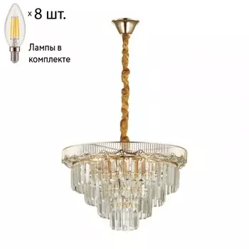 Подвесная люстра Lumion Esm с лампочками 5233/8+Lamps E14 Свеча