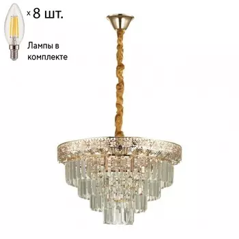 Подвесная люстра Lumion Iggy с лампочками 5232/8+Lamps E14 Свеча