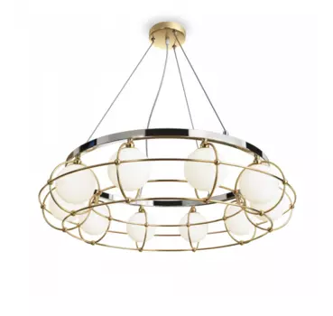 Подвесная люстра Maytoni Modern Carcass MOD312PL-10GCH