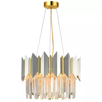 Подвесная люстра Natali Kovaltseva QUEEN 79006/6C BRASS SILVER