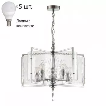 Подвесная люстра Odeon Light Elegante с лампочками 4888/5+Lamps E14 P45
