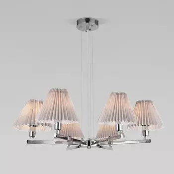Подвесная люстра Peony Eurosvet 60136/6 хром/серый