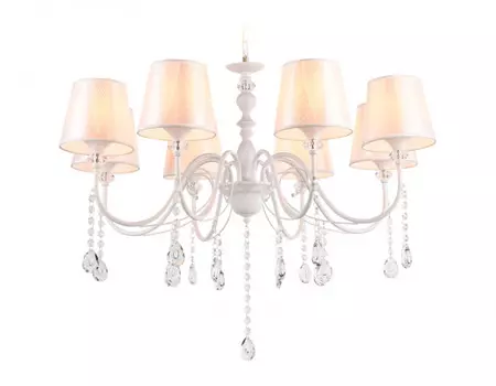 Подвесная люстра с абажуром и хрусталем Ambrella light TRADITIONAL TR4605
