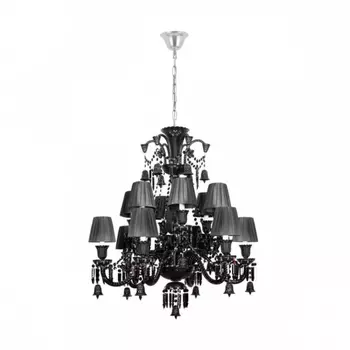 Подвесная люстра с черными плафонами Loft IT Zenith 10210/12 Black