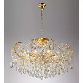 Подвесная люстра с хрусталем Crystal Lux HOLLYWOOD SP-PL8 GOLD D800