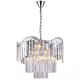 Подвесная люстра с хрусталем Natali Kovaltseva ANGEL 81429/6C CHROME