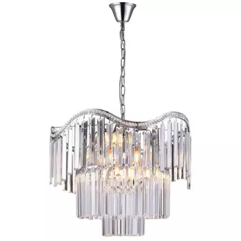 Подвесная люстра с хрусталем Natali Kovaltseva ANGEL 81429/6C CHROME